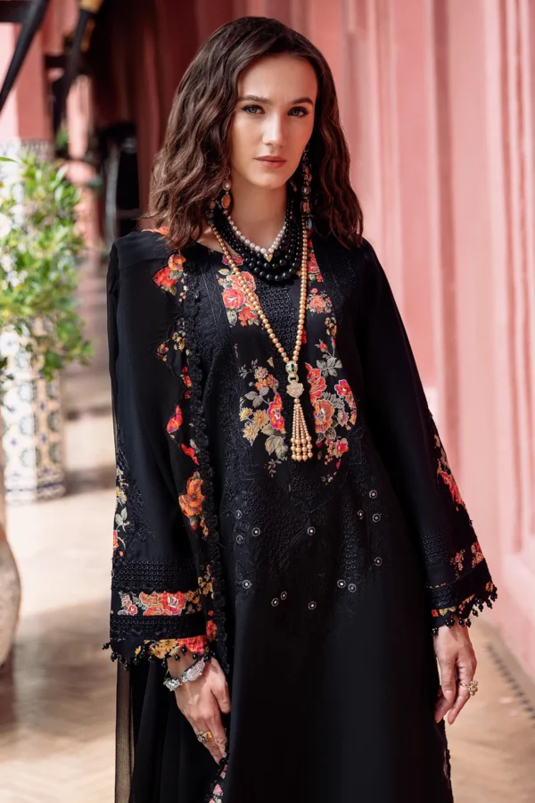 3-PC Charizma Unstitched Lawn Collection RM5-02 - Image 3