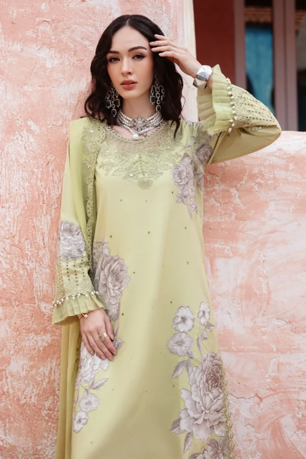 3-PC Charizma Unstitched Lawn Collection RM5-08 - Image 7