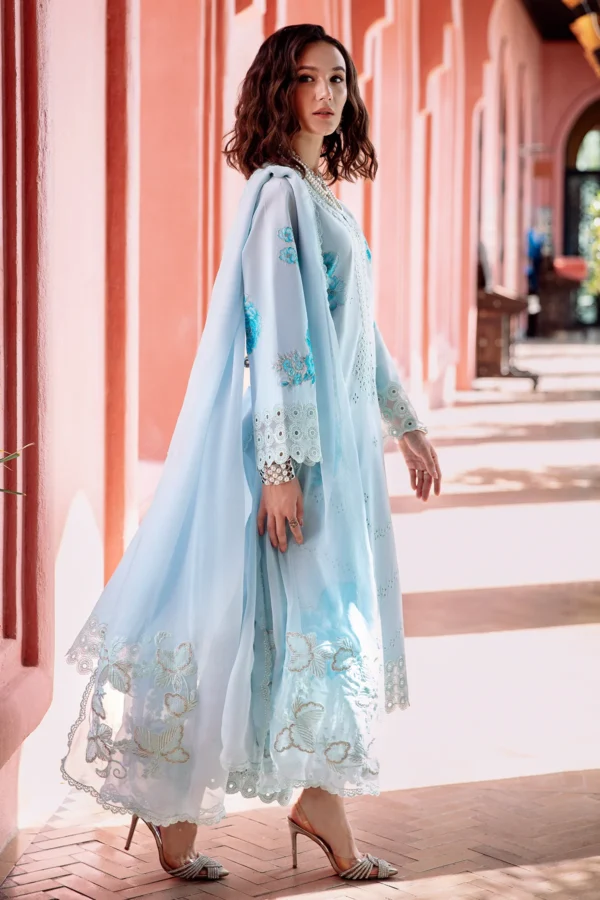 3-PC Charizma Unstitched Lawn Collection RM5-05 - Image 3