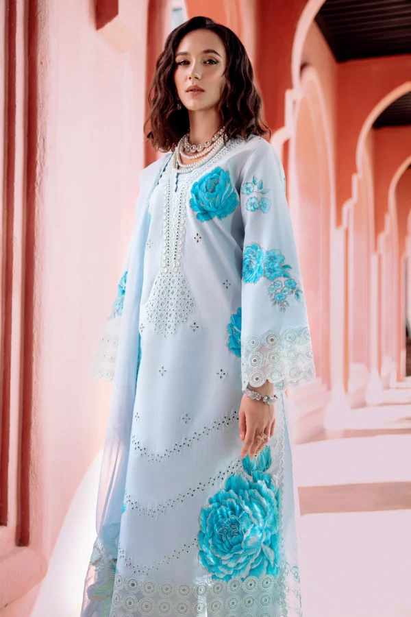 3-PC Charizma Unstitched Lawn Collection RM5-05 - Image 6