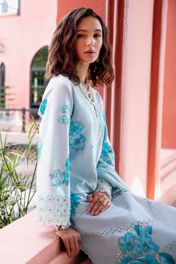 3-PC Charizma Unstitched Lawn Collection RM5-05 - Image 4